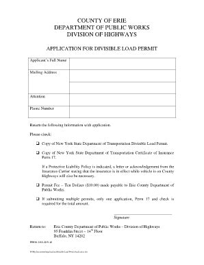 renew divisible load permit online.